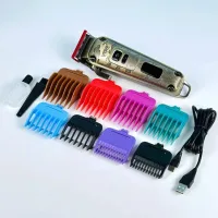 Машинка для стрижки VGR V-005 • Акумуляторна машинка для волосся та бороди VGR V-005 з LED-дисплеєм, 4 швидкостями та 8 насадками
