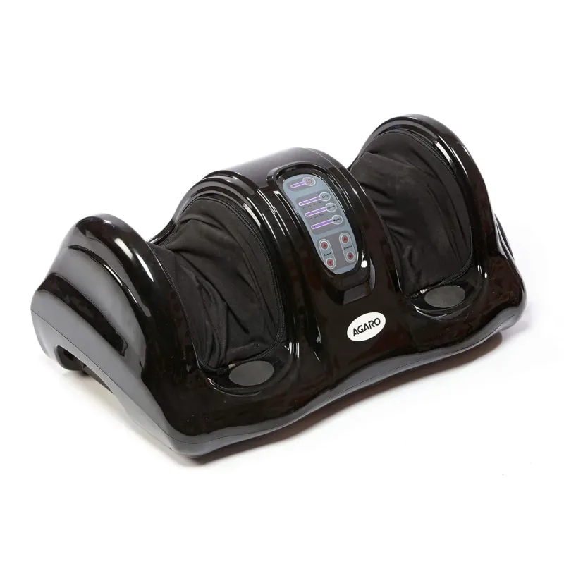 Універсальний електромасажер для ніг і стоп Shiatsu Foot Massager роликовий ∙ Електромасажер для стоп і литкових м’язів з пультом керування