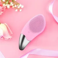 Електрична силіконова щітка Sonic Facial Brush Вібро - щіточка масажер для очищення шкіри обличчя та тіла