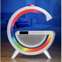 Настільна смарт-лампа-нічник 3 в 1 RGB G2388 з бездротовою зарядкою ∙ Багатофункціональний нічник Bluetooth колонка RGB 2388