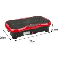 Віброплатформа для схуднення Minexo VIBRO SLIM SHAPER PRO RED з пультом ДУ та еспандерами ∙ Тренажер-віброплатформа VIBRO SLIM SHAPER PRO для занять спортом