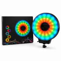 Світлодіодна LED лампа MJ-321 кільцева RGB 35 см з USB підключенням • Кільцева лампа MJ-321 для фото, відео, селфі, стримів, TikTok і зйомки контенту