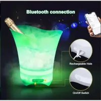 Световое ведро для льда Bucket Light с Bluetooth • LED ведро для напитков, бара, вечеринки, пикника и сервировки