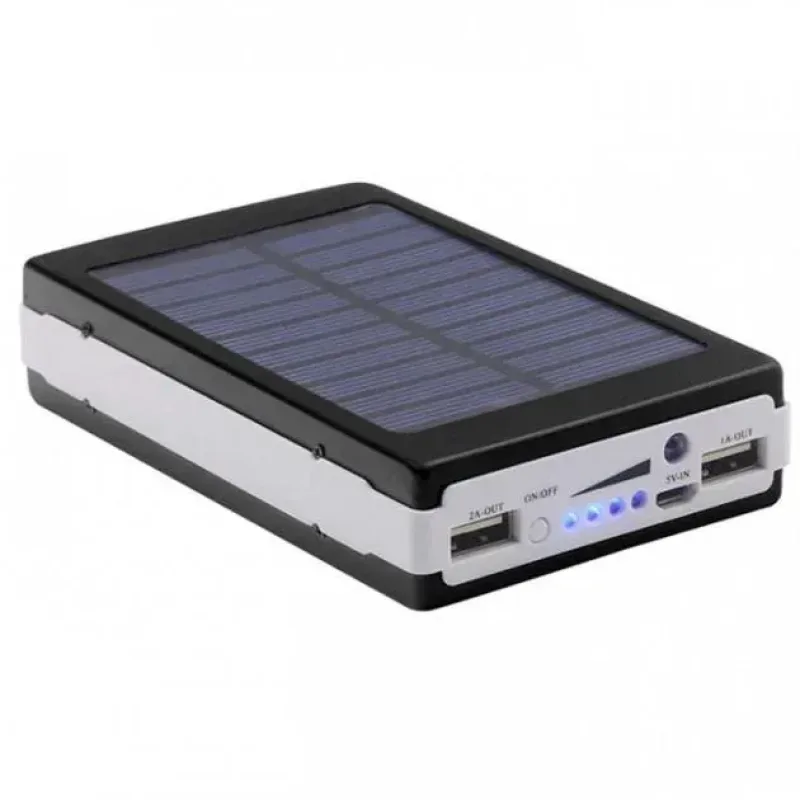 Повербанк на сонячній батареї UN-3102 SOLAR 40000mAh • Портативна мобільна зарядка Power Bank з LED ліхтариком для телефону, планшета та щоденного використання