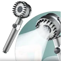 Инновационная лейка для душа Massage filter shower ∙ Массажная насадка с силиконовыми шипами ∙ 3 режима
