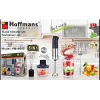 Блендер Hoffmans HM-8043 800W • Занурювальний подрібнювач 5 в 1 з насадками та чашею для подрібнення