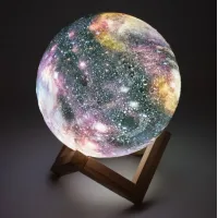 Настільний сенсорний світильник – нічник Місяць Magic 3D RGB Moon Light з пультом