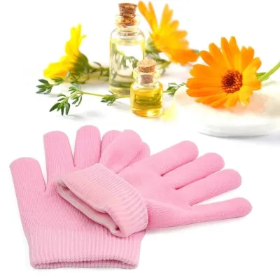 Косметичні зволожуючі SPA рукавички Spa Gel Gloves з маслом жожоба, екстрактом алое віра та вітаміном Е ∙ Гелеві рукавички для догляду та зволоження шкіри рук