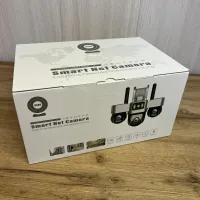 4G камера відеоспостереження Smart Net Camera V380 біла • Вулична IP-камера з 3 незалежними поворотними об’єктивами, SIM-карткою та нічним баченням