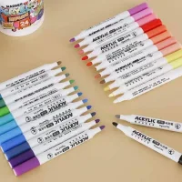 Набор акварельных маркеров 12 шт Water Color Pen 635-12 ∙ Акварельные маркеры Water Color Pen 635-12