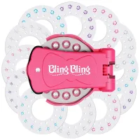 Стрази для волосся Bling Bling Діамантовий стайлер – степлер для прикраси стразами для дівчаток