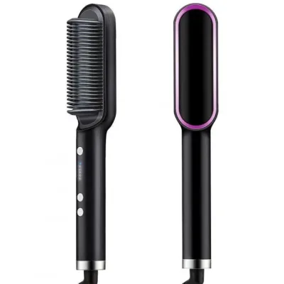 Розчіска – випрямляч Hair Straightener 909B для випрямлення волосся ∙ Праска щітка з турмаліновим покриттям ∙ 6 температурних режимів