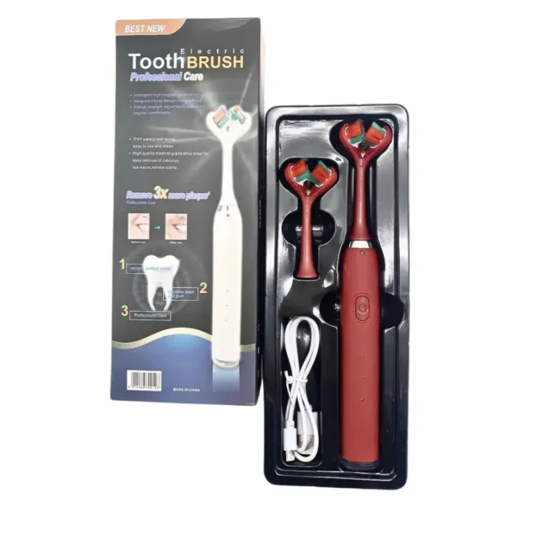 Акумуляторна зубна щітка Electric Toothbrush Best New з подвійною головкою
