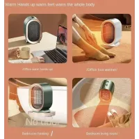 Портативний обігрівач AIR HEATER 1200W · Компактний настільний дуйчик · Міні тепловентилятор з керамічним нагрівачем / А 906-219