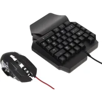 Набор клавиатуры и мыши из трех частей Mix Pro ∙ Клавиатура и мышь Mix Pro с RGB-подсветкой и адаптером