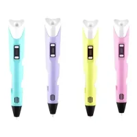 3D Pen-6 Великий набір для творчості 3Д ручка з LCD дисплеєм, графічний планшет, 100 м пластику та трафарети в комплекті