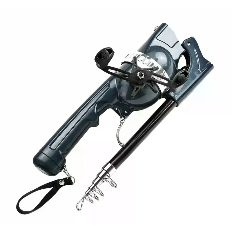Вудка AND5979 133 см з котушкою • Складна рибальська вудка Fishing Rod 133 см для аматорської риболовлі, поїздок і відпочинку