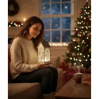 Святковий LED ліхтар XMAS WDL-24074B для дому та декору ∙ Новорічний нічник XMAS WDL-24074B