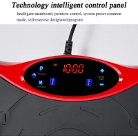Віброплатформа для схуднення Minexo VIBRO SLIM SHAPER PRO RED з пультом ДУ та еспандерами ∙ Тренажер-віброплатформа VIBRO SLIM SHAPER PRO для занять спортом