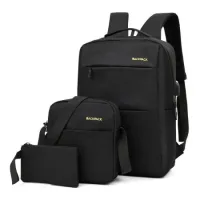 Рюкзак міський Backpack Комплект 3 в 1 місткий рюкзак для ноутбука з сумкою та гаманцем