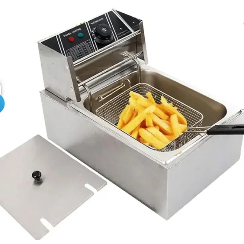 Фритюрниця Dotvix Electric Fryer D-803 • Електрична фритюрниця для дому з регулюванням температури та знімною корзиною