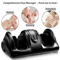 Універсальний електромасажер для ніг і стоп Shiatsu Foot Massager роликовий ∙ Електромасажер для стоп і литкових м’язів з пультом керування
