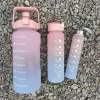 Спортивные бутылки для воды 3 в 1 · Комплект бутылок для спорта и отдыха (2л, 900 мл, 500 мл)
