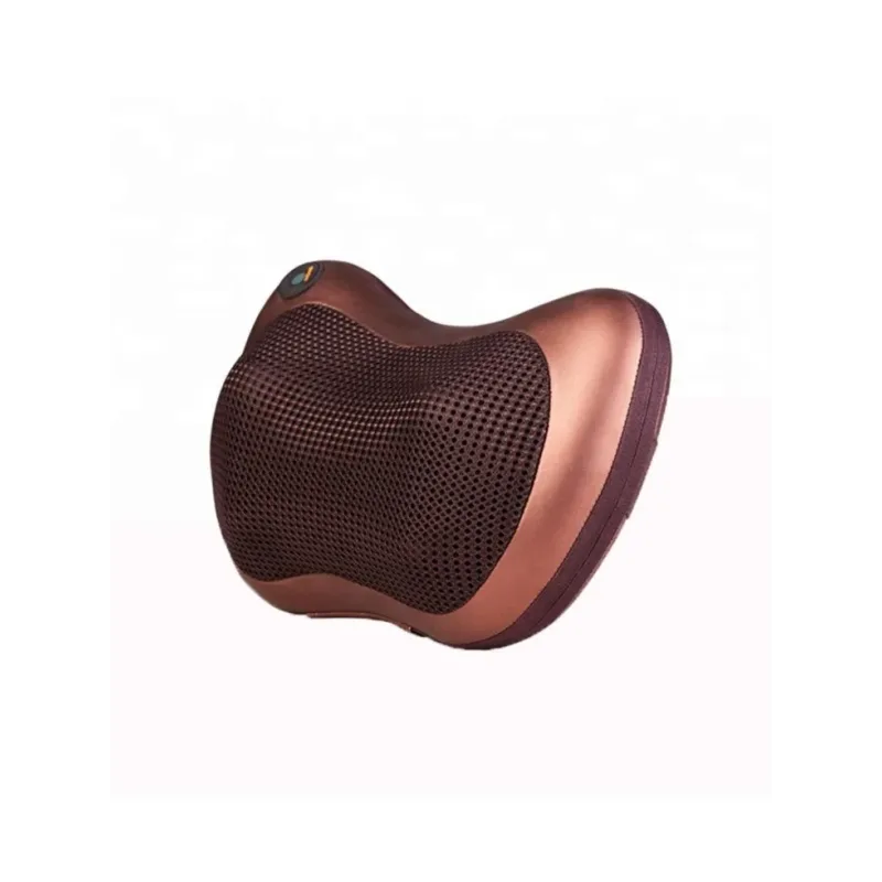 Роликовая массажная подушка Massage Pillow Массажёр для спины и шеи и инфракрасным прогреванием
