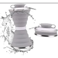 Складана силіконова пляшка Folding travel water cup, 500 мл