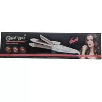 Плойка-праска для волосся GEMEI GM-2961 2 в 1 • Випрямляч і щипці для завивки волосся з керамічним покриттям і поворотним шнуром 360°