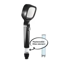 Насадка для душу Quadro Shower Head з 4 режимами та фільтром · Водозберігаюча душова лійка високого тиску