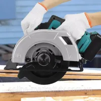 Акумуляторна циркулярна пила Circular Saw X-510 48V з 2 АКБ • Бездротова дискова пила для дерева, фанери, ДСП і домашніх робіт