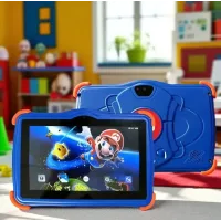 Дитячий планшет Kidiby K85 у прогумованій кришці з Wi-Fi на Android 7 дюймів • Дитячий Android планшет у захисному чохлі для ігор, навчання, мультфільмів і подарунка дитині