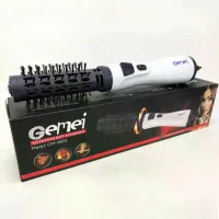 Фен-щітка для волосся GEMEI GM-4826 1000W • Обертовий фен-браш для сушіння, укладання, об'єму та створення природної хвилі