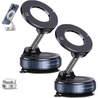 Автомобільний тримач для телефону JoyPro Magnetic Holder • Універсальний магнітний автотримач із вакуумною присоскою та обертанням 360°
