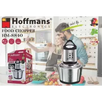 Кухонний подрібнювач Hoffmans HM-8840 2 л • Електричний металевий чопер 1200 Вт із 4 ножами та 2 швидкостями