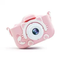 Противоударный цифровой детский фотоаппарат игрушка, видеокамера Котик Smart Kids Camera 3 Series