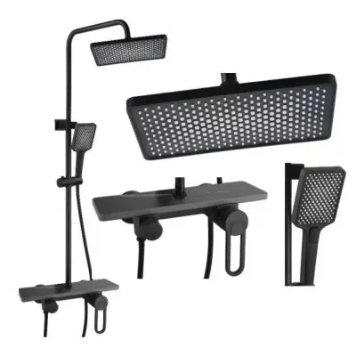 Змішувач для ванної кімнати Shower Set AND YLN16001H • Душова система з верхнім душем, ручною лійкою та стійкою