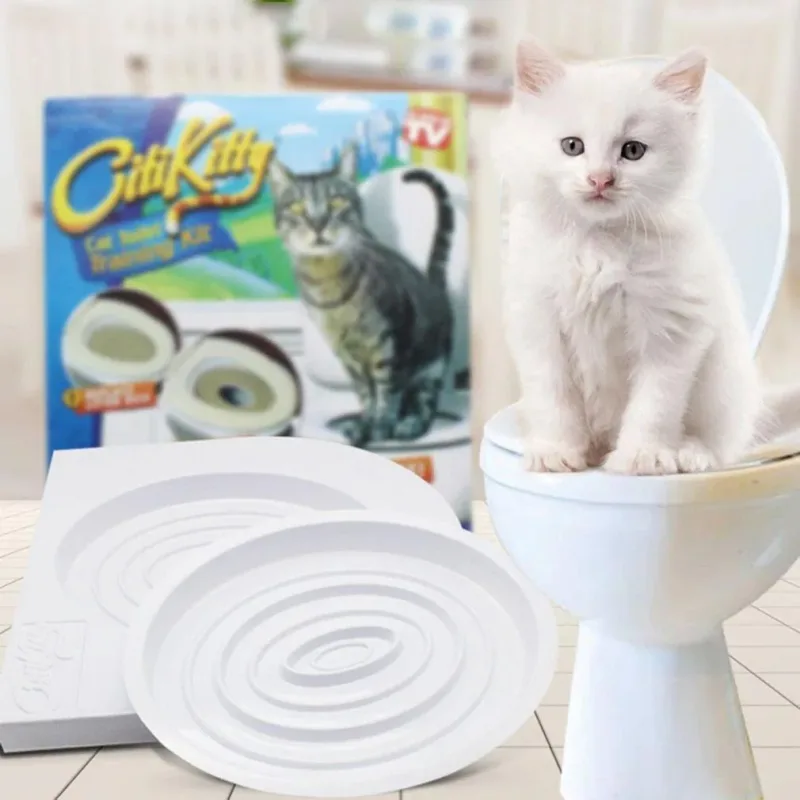 Система привчання котів до унітазу Туалет для кота Citi Kitty Cat Toilet Training