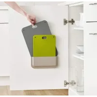 Набор разделочных досок Joseph Joseph DoorStore в подвесном кармане для хранения ∙ Кухонная доска, комплект из 2 шт.