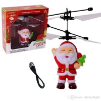 Летающая Игрушка Flying Santa Санта Клаус Подарок на Новый Год Дед Мороз