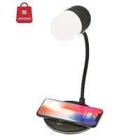 Настільна LED-лампа MD-088 з бездротовою зарядкою, Bluetooth-колонкою та динаміком • Багатофункціональна лампа для телефона, музики та робочого столу