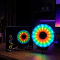 Світлодіодна LED лампа MJ-451 кільцева RGB 45 см зі і пультом керування • Кільцева лампа MJ-451 для фото, відео, селфі, стримів, TikTok і зйомки контенту