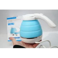 Портативний складний силіконовий чайник Foldable Kettle електричний чайник електрочайник