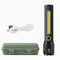 Ручний ліхтар із боковим підсвічуванням BL C63 COB+USB Charge ∙ Ліхтарик ручний BL-C63 COB із USB-зарядкою