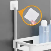 Подвійна туалетна полиця - органайзер STOREY TOILET RACK Стійка з поличками над унітазом, 31х20х5 см