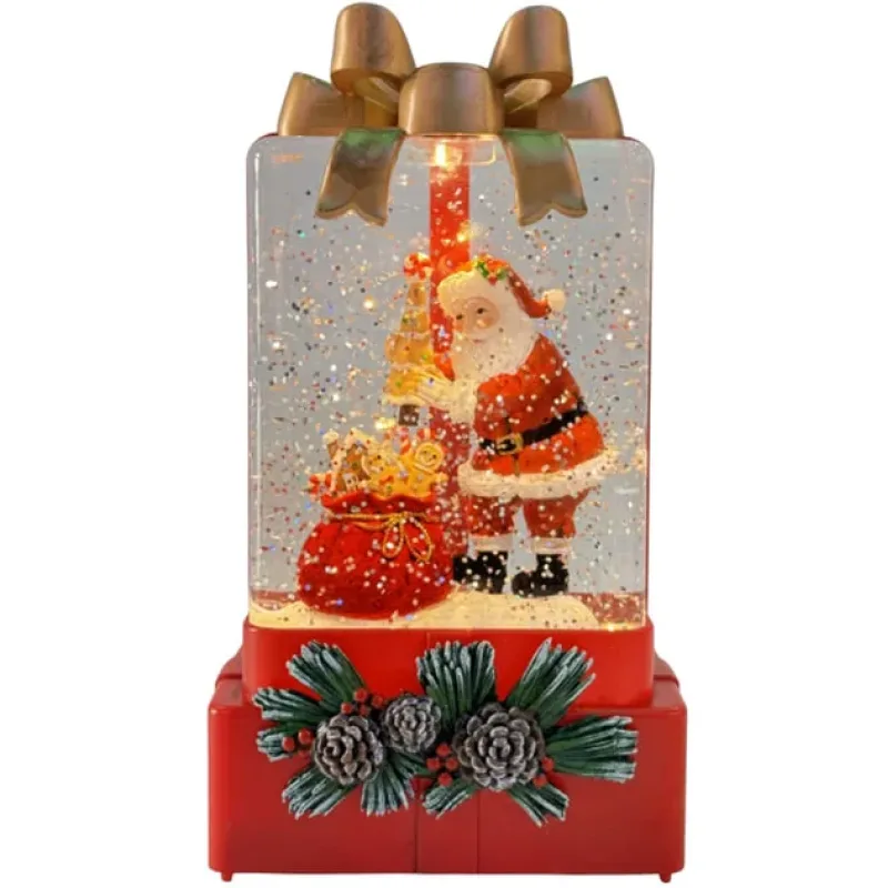 Новорічний нічник XMAS WDL-25010A Подарунок ∙ Нічник XMAS WDL-25010A у формі подарункової коробки