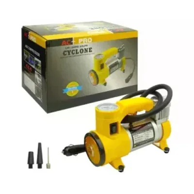 Автомобільний компресор 12V 150 PSI 35 LPM Cyclone Air Compressor • Портативний компресор для підкачки шин авто, мотоцикла та велосипеда