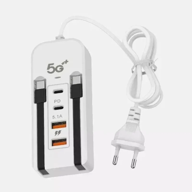 Мережевий зарядний пристрій 26X-200 66W на 2 USB • Універсальний зарядний адаптер 26X-200 зі швидким заряджанням двох пристроїв для смартфонів і гаджетів