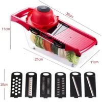 Овочерізка - мультислайсер Mandoline Slicer 6 in 1 · Тертка – шатківниця для овочів та фруктів з контейнером